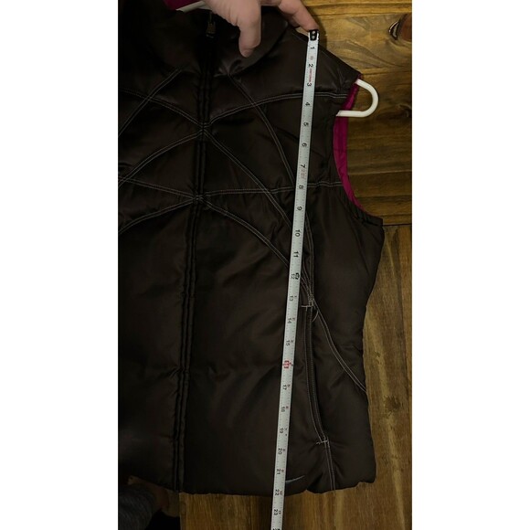 Nike Down Filled Reversible Puffer Vest Pink / Charcoal Womens Small Nice! - Picture 9 of 9